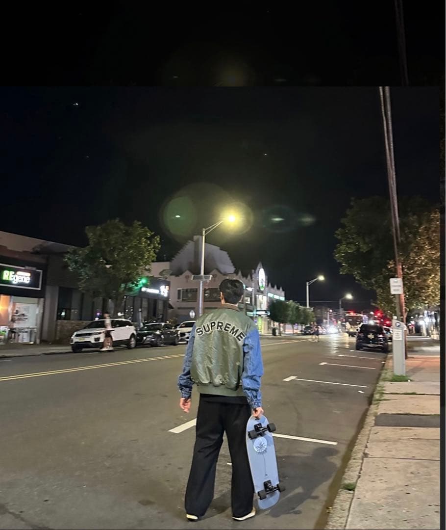 ジャケット・アウター Supreme Denim Sleeve Ma-1 \"Olive\"