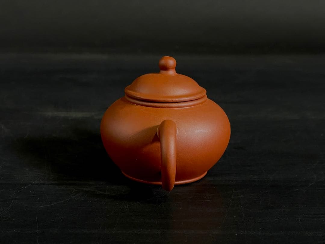 「母」 朱泥 孟臣 急須 中国古玩 煎茶 煎茶道具 (108A)