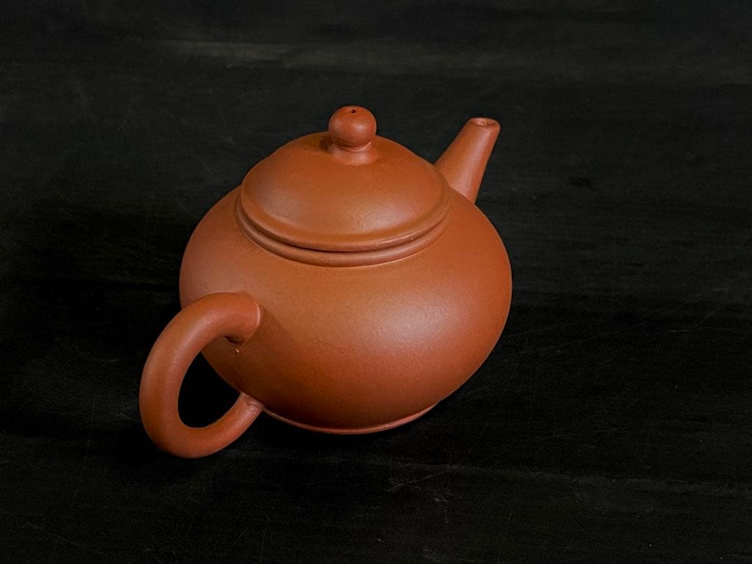 「母」 朱泥 孟臣 急須 中国古玩 煎茶 煎茶道具 (108A)