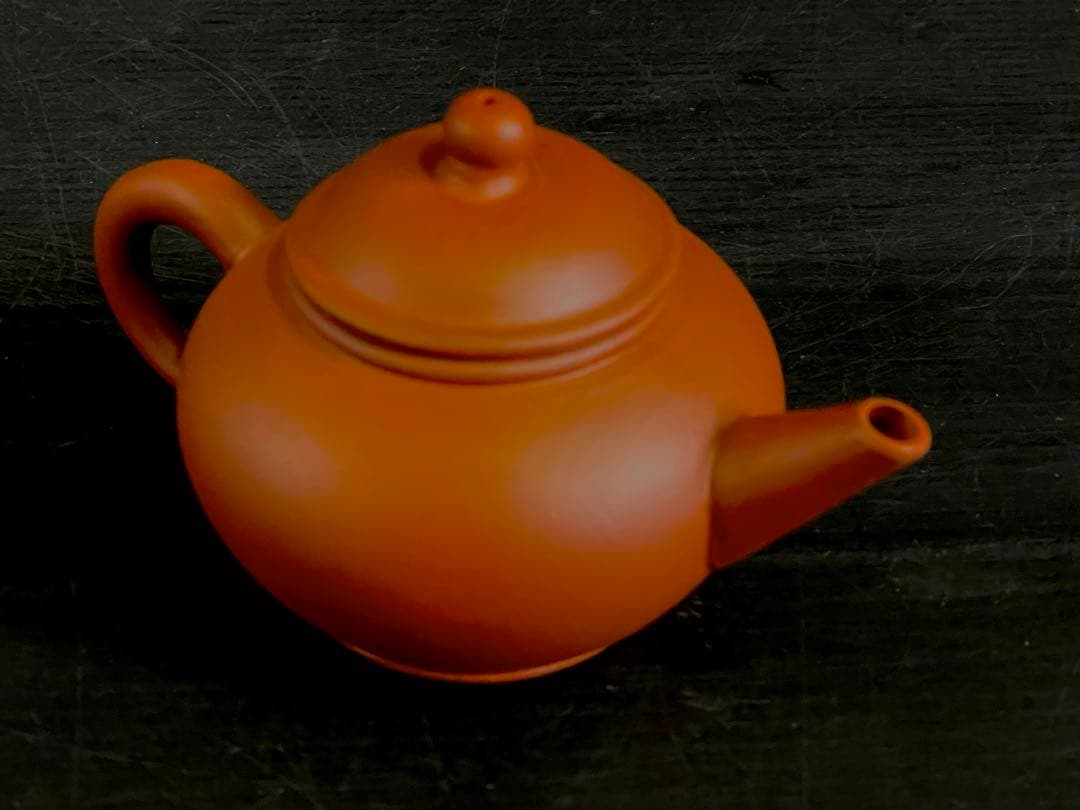 「母」 朱泥 孟臣 急須 中国古玩 煎茶 煎茶道具 (108A)