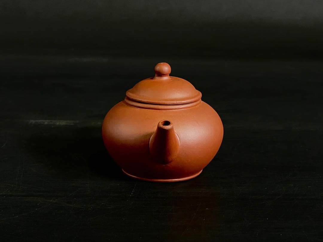 「母」 朱泥 孟臣 急須 中国古玩 煎茶 煎茶道具 (108A)