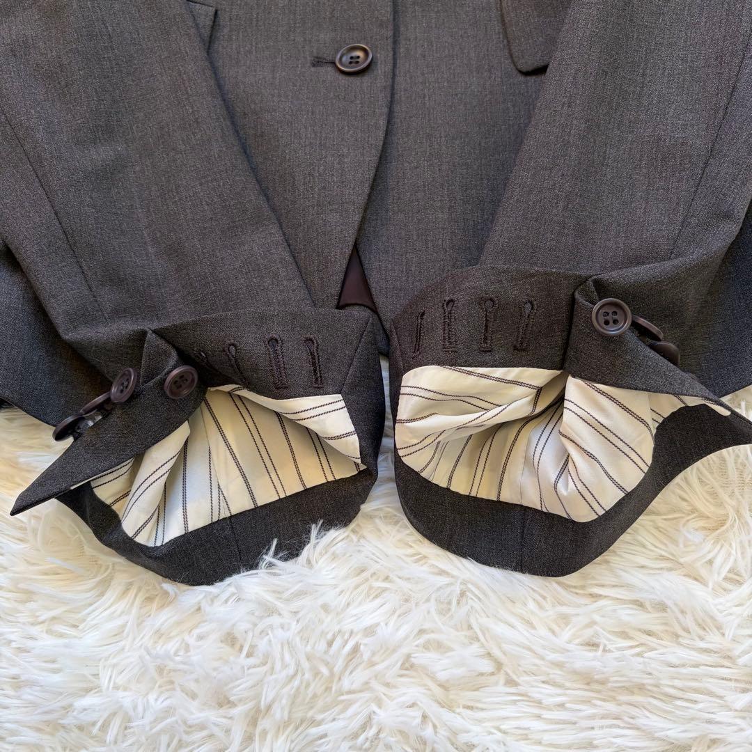 【極美品】 セオリー スーツ セットアップ 日本製 スカート Aライン グレー