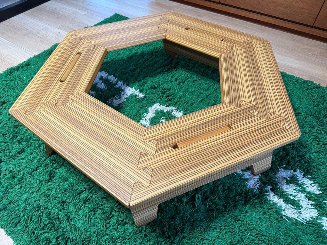 六角テーブル　ヘキサテーブル　しま次郎　thearth