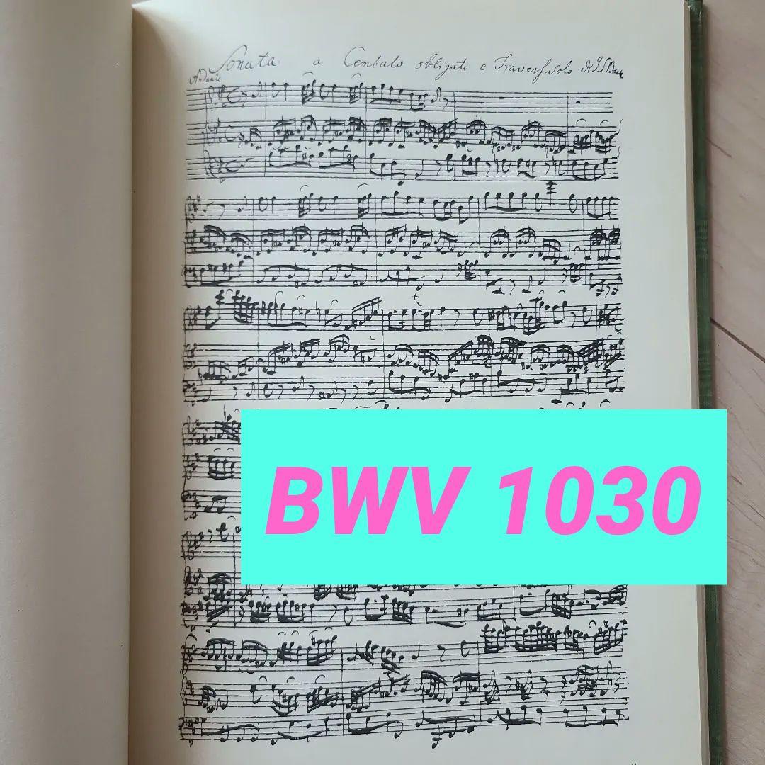 バッハ BWV1030 ロ短調ソナタ ベルリン写本 ファクシミリ譜 SPES