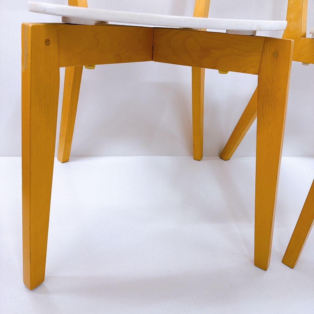 IKEA ノールドミーラ チェア 2脚セット ホワイト/バーチ