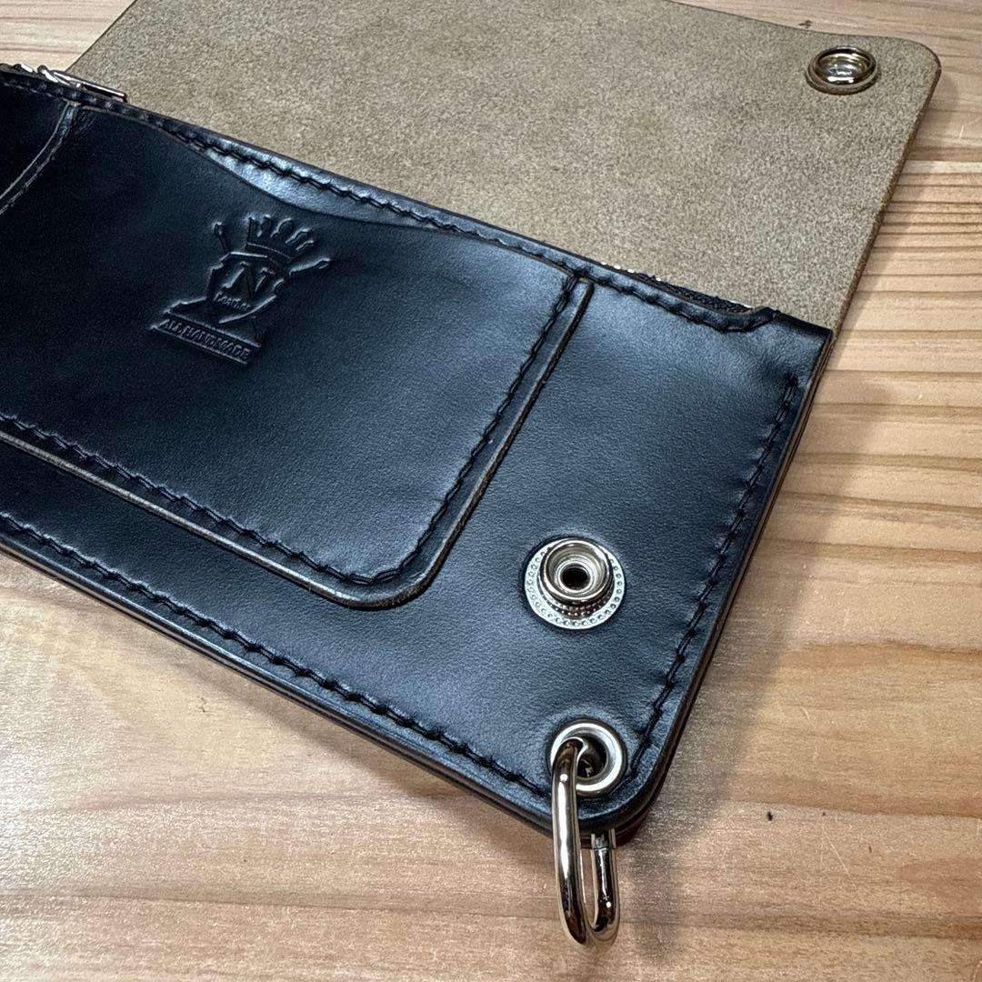 クロムエクセル ホーウィン トラッカーウォレット3層 茶芯 タロンジッパー Ni