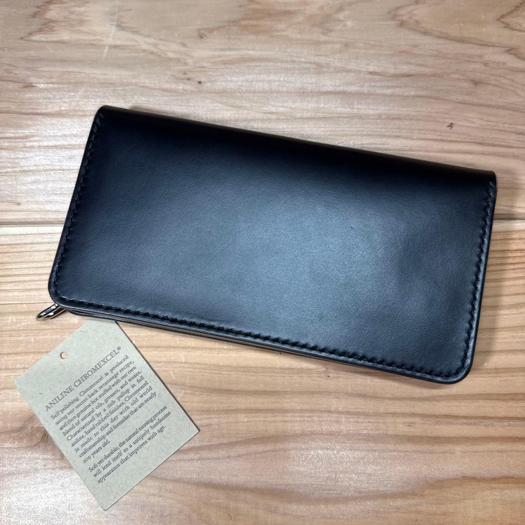 クロムエクセル ホーウィン トラッカーウォレット3層 茶芯 タロンジッパー Ni