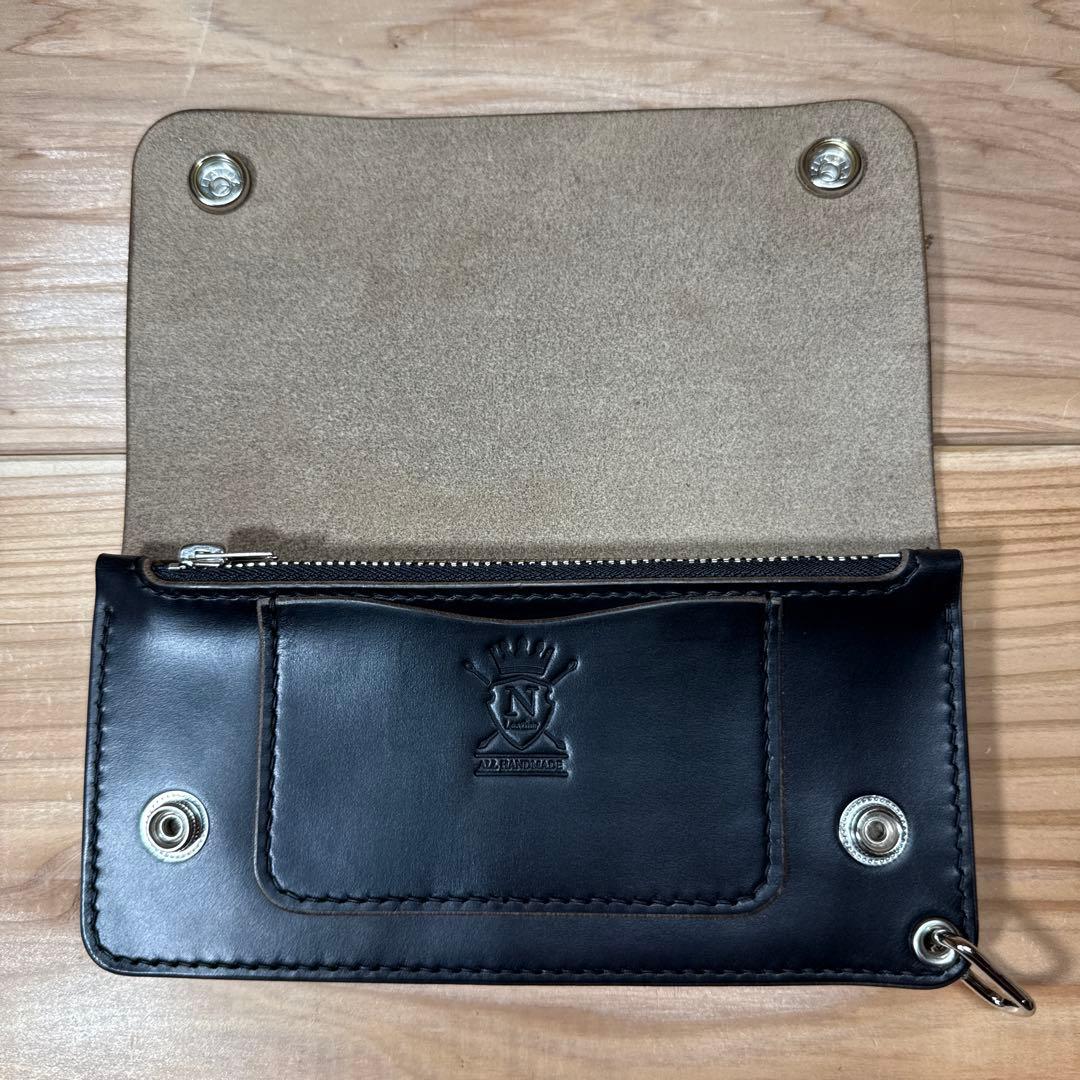 クロムエクセル ホーウィン トラッカーウォレット3層 茶芯 タロンジッパー Ni