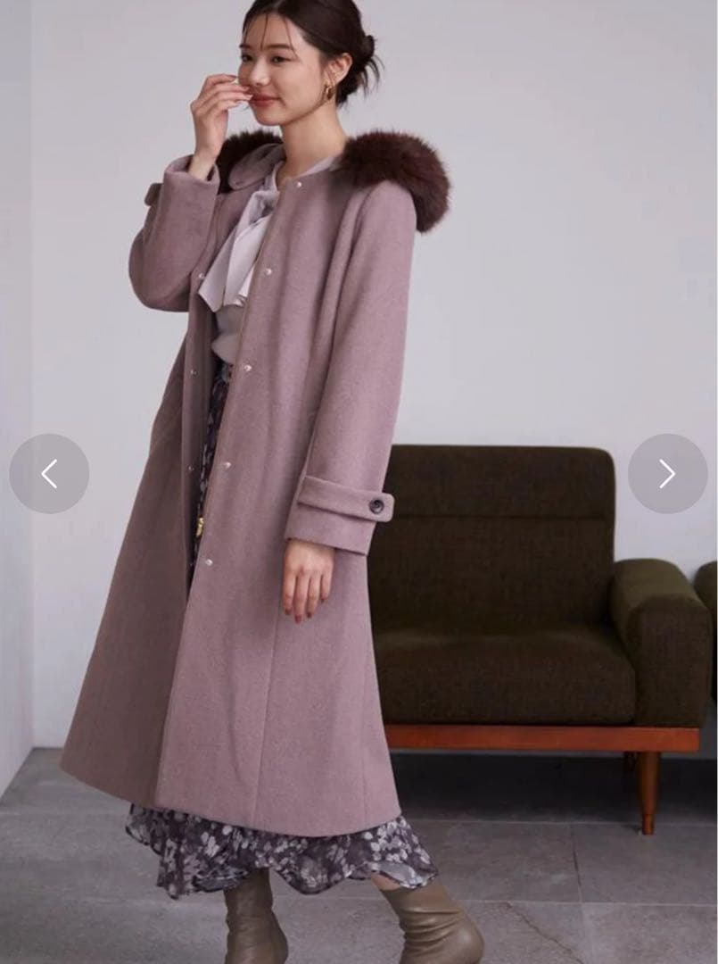 【専用です。】プロポーションボディドレッシング★フードフェイクファーコート