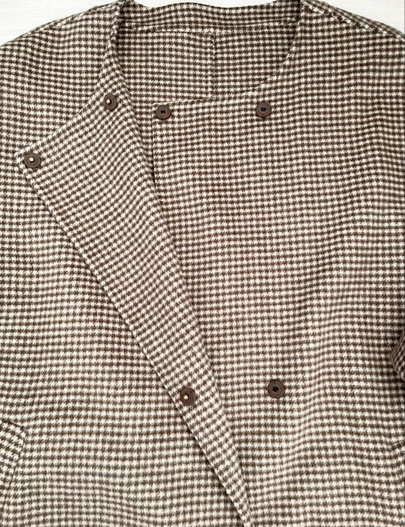 スローブイエナ　HAMILTONダブルフェイスウールショートコクーンコート