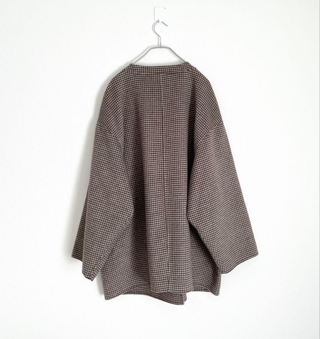 スローブイエナ　HAMILTONダブルフェイスウールショートコクーンコート