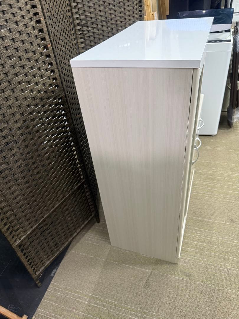 【洗浄消毒作業済】【美品】ニトリ　レンジ台　ブリエ　NRE 10575 食器棚