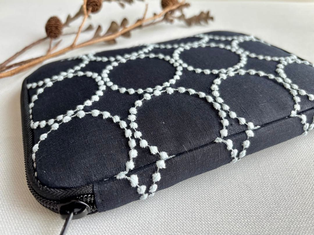 【マルチケース】ミナペルホネン タンバリン navy × light blue