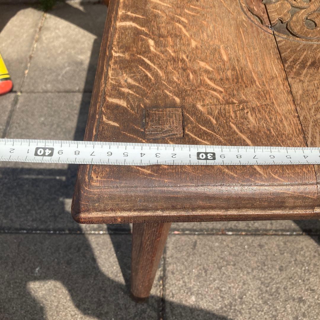 木製彫刻椅子　アンティーク　おしゃれ
