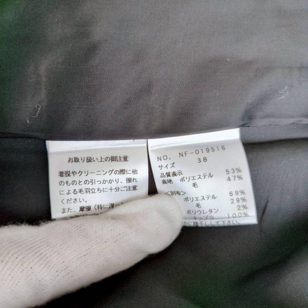 M'S GRACY 3way コート ケープ ベスト ジレ ヘリンボーン リボン