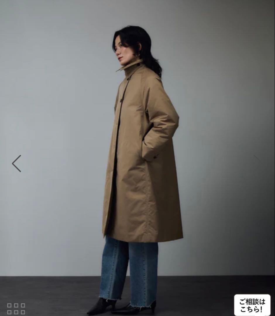 サロンアダムエロペ　FURLO DOWNバルマカンコート / 撥水ファーロダウン