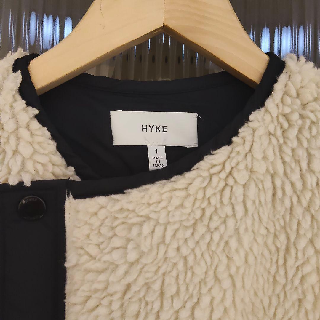 HYKE ハイク FAUX SHEARLING COAT ボア ロングコート