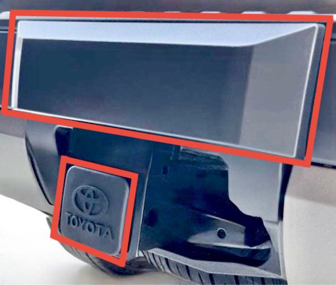 『セット品』 純正 ランクル 250 ヒッチカバー ガーニッシュ ハーフカバー