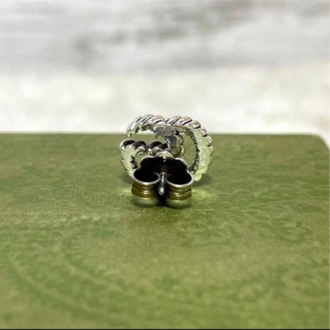 【極美品】グッチ　マーモントGG ツイストピアス片耳　メンズ/レディース　燻