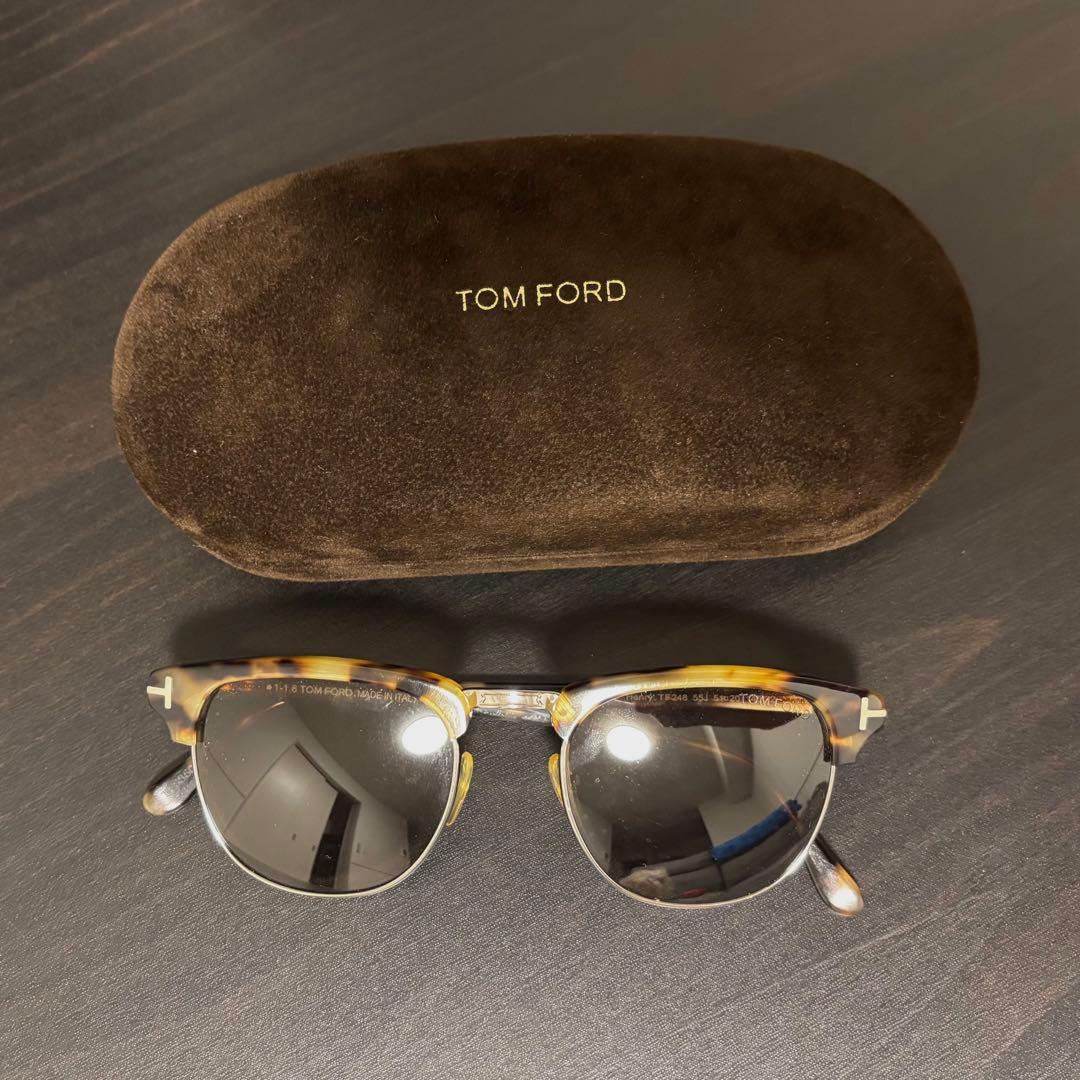 TOM FORD サングラス ブラウン/ブラック ケース付き