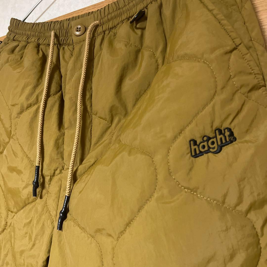HAIGHT QUILTING TRACK PANTS キルティング Ｍ　サンド