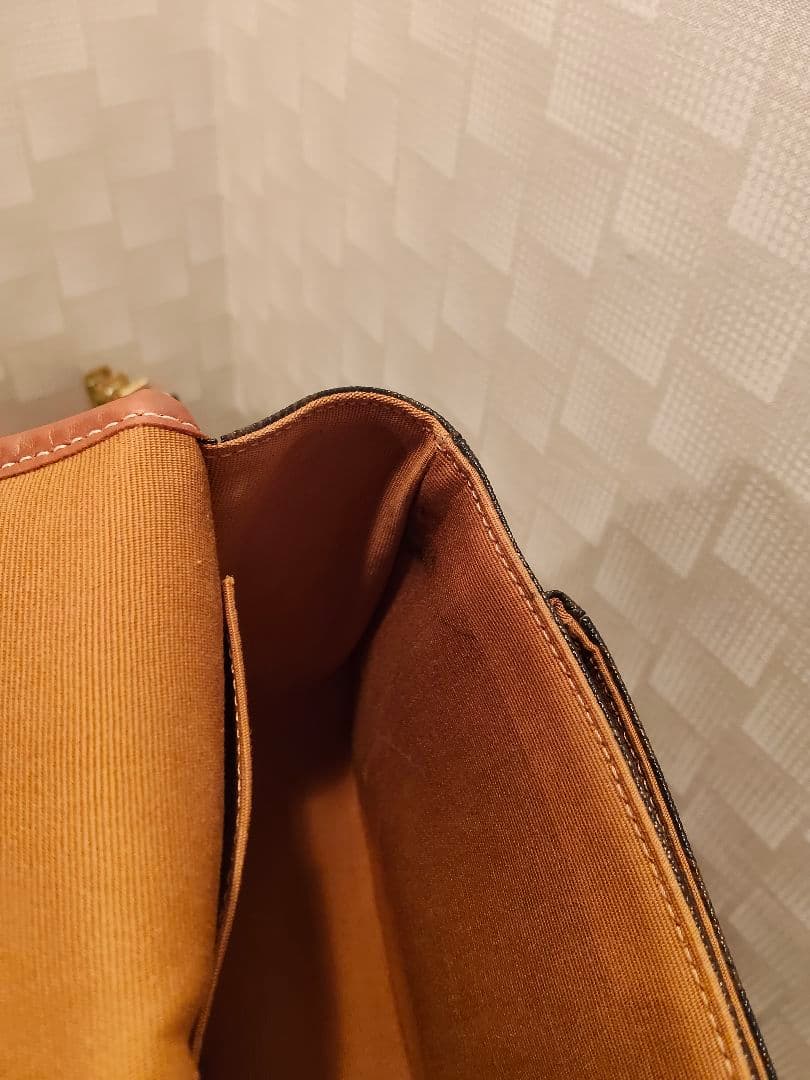 CELINEセリーヌ☆ミディアム フォルコバッグ トリオンフキャンバス＆カーフ☆