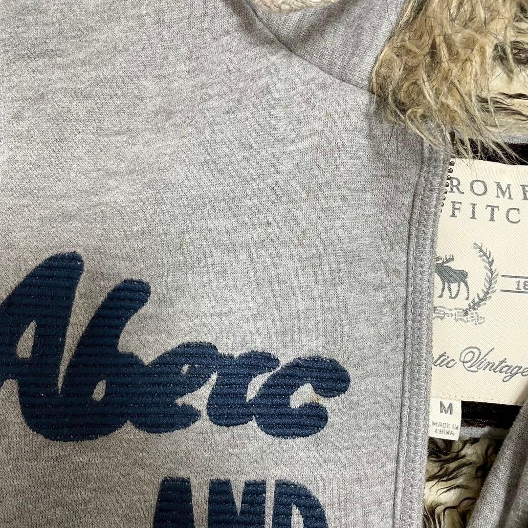 y2k❤️ Abercrombie & Fitch ファー ダブルジップパーカー