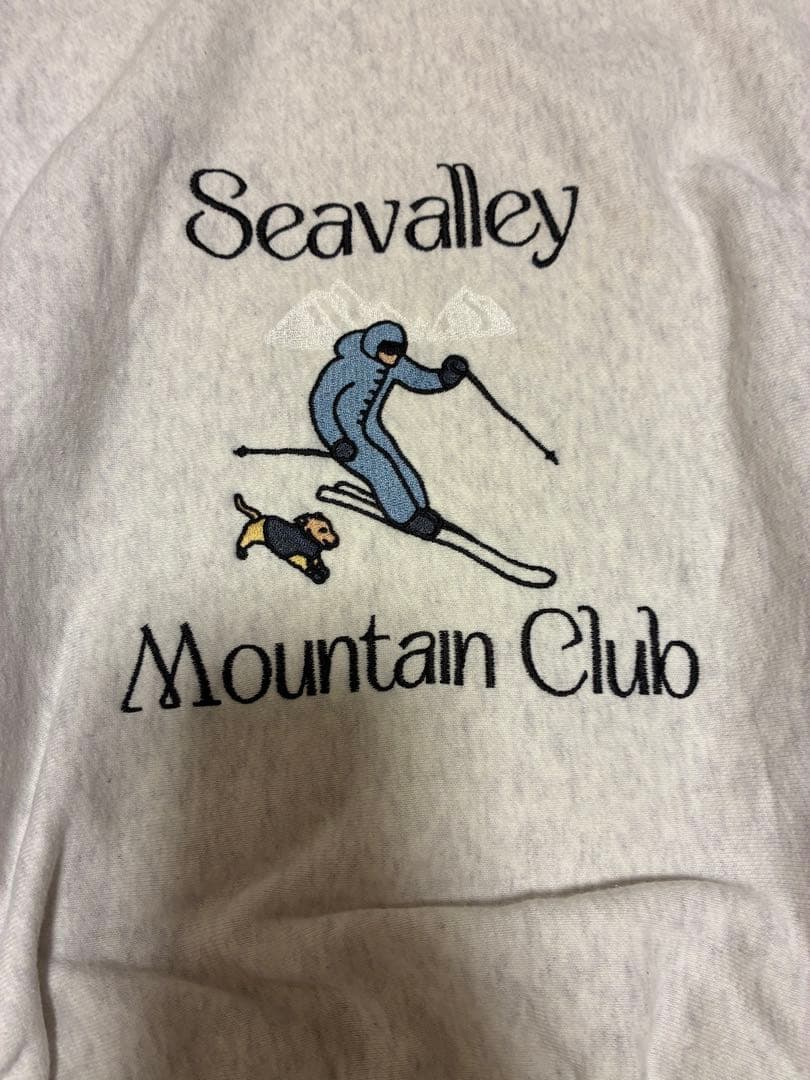 SEA Seavalleymountainclub スキー刺繍 トレーナー