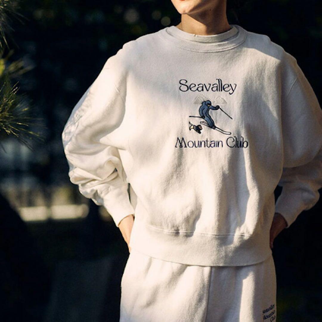 SEA Seavalleymountainclub スキー刺繍 トレーナー