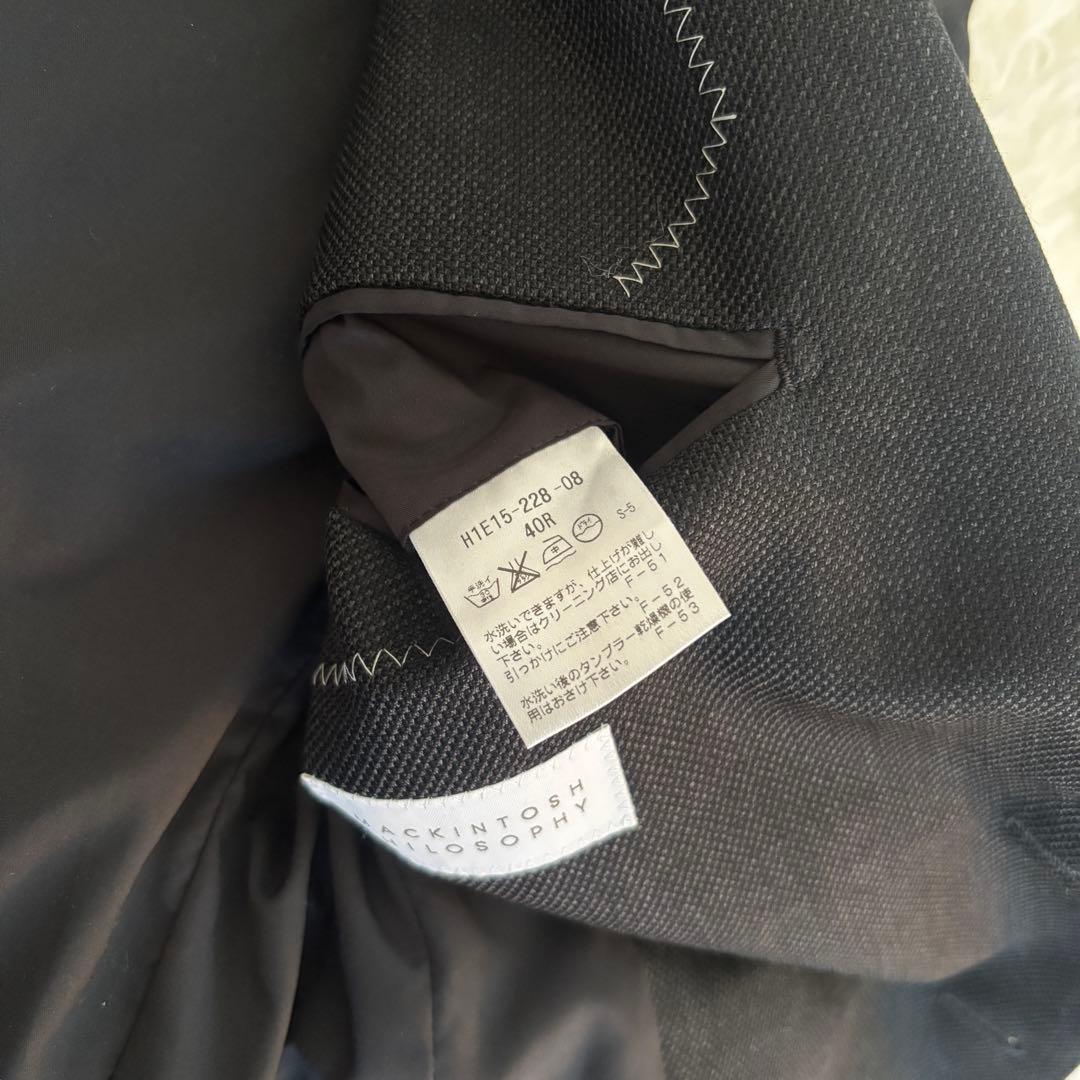 極美品 マッキントッシュフィロソフィー トロッターテーラードジャケットL 洗濯可