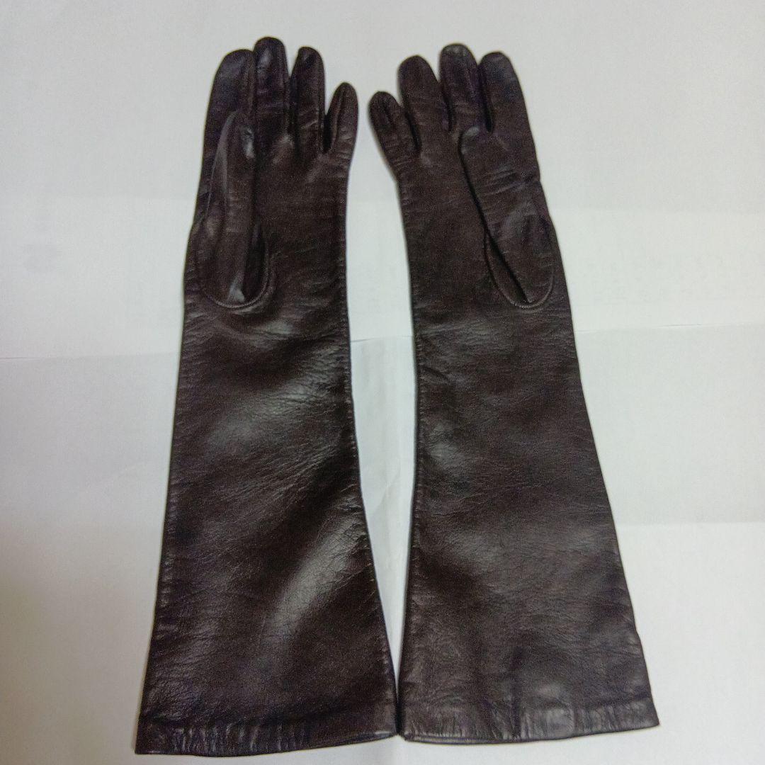 セルモネータ　SERMONETA 皮手袋　ロンググローブ　裏地シルク　サイズ ７
