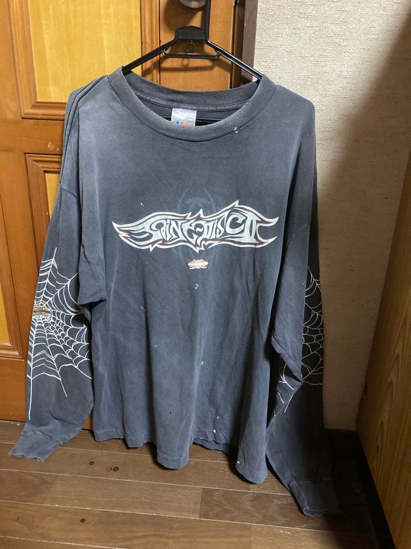 25SS SAINT MICHAEL プリント 長袖 Tシャツ 909P▲