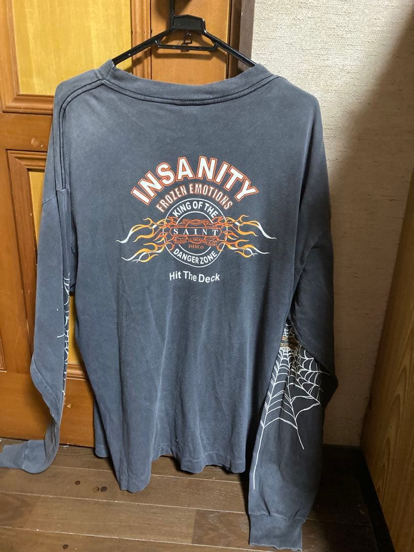 25SS SAINT MICHAEL プリント 長袖 Tシャツ 909P▲