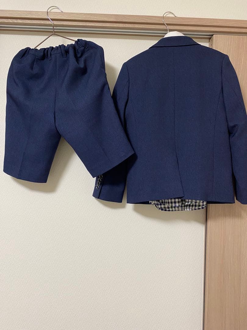 Beams Waltz ネイビー スーツ　120 蝶ネクタイ　入学式　卒園式