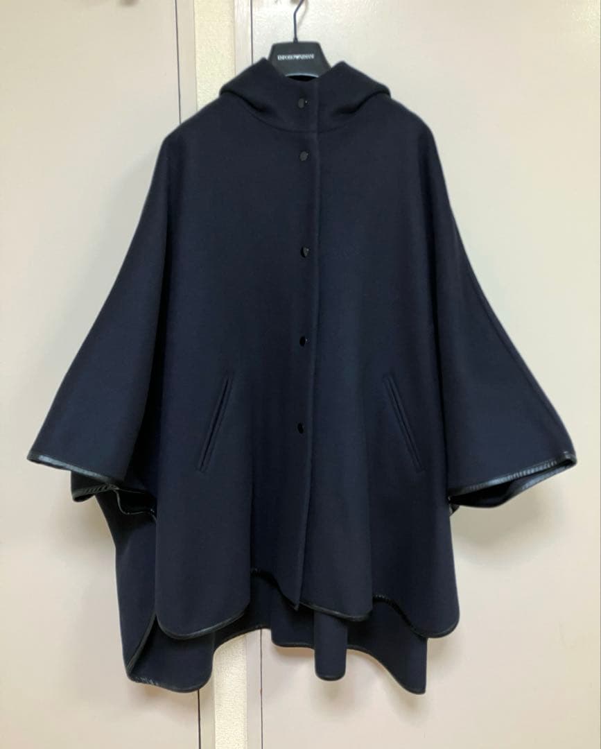 JOINT WORKS J-Milliorメルトンポンチョ　ネイビー