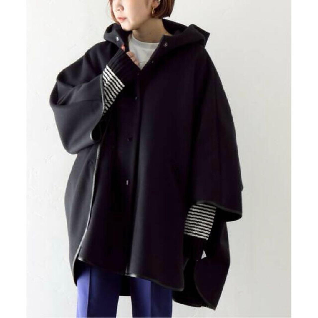 JOINT WORKS J-Milliorメルトンポンチョ　ネイビー