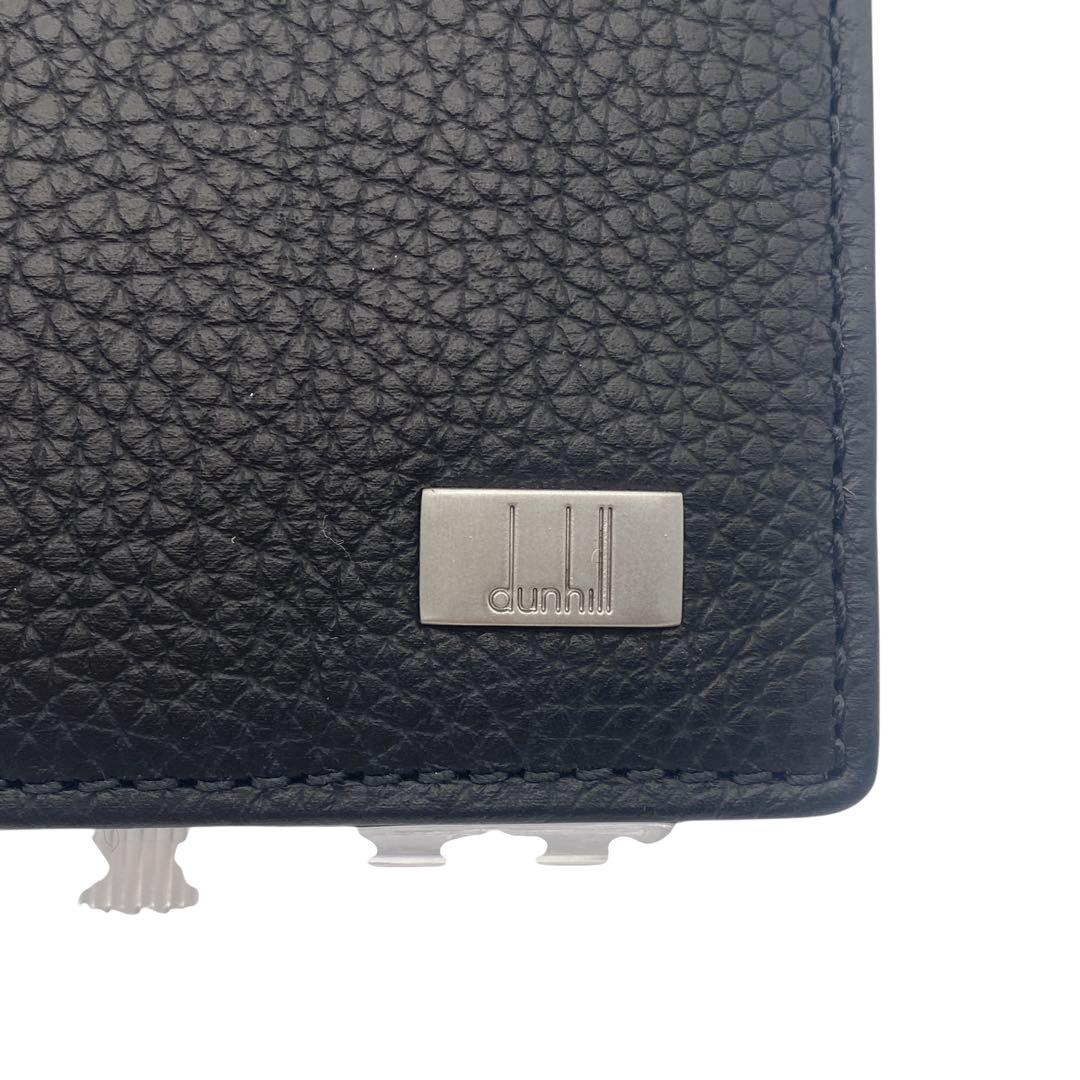 【未使用級】 ダンヒル dunhill 二つ折り 財布 ロゴプレート
