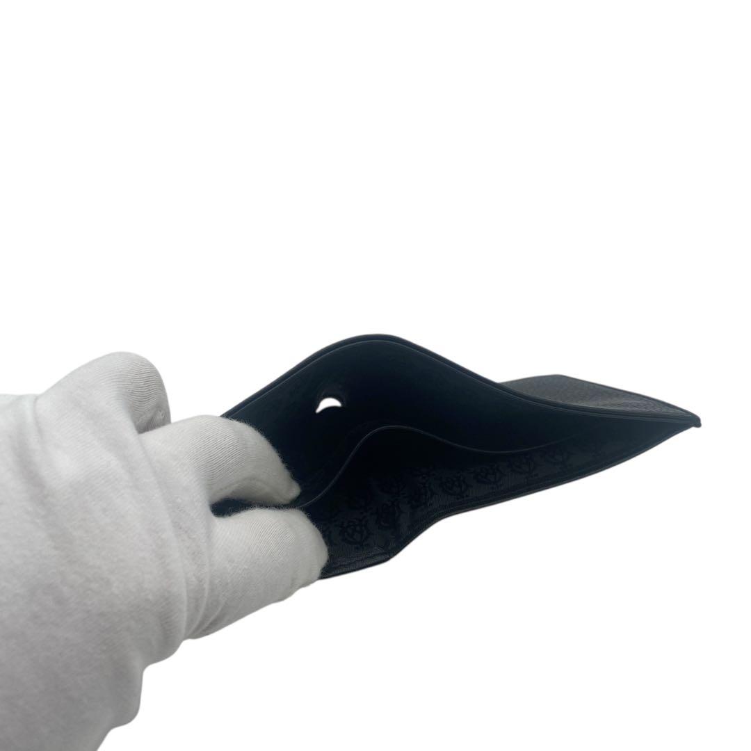 【未使用級】 ダンヒル dunhill 二つ折り 財布 ロゴプレート