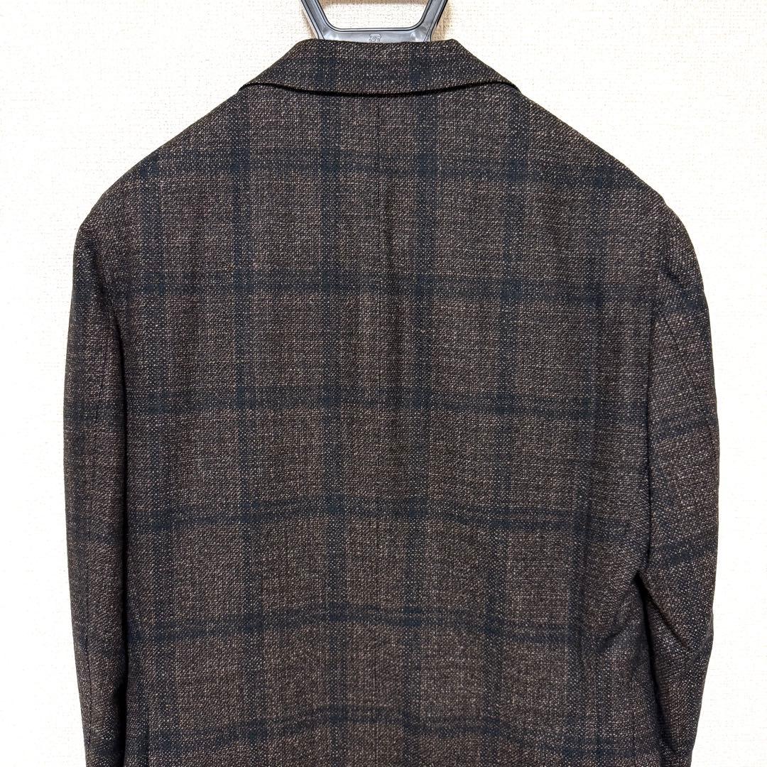 Delfinoウールチェックジャケット イタリア スーツ 44S オーダー