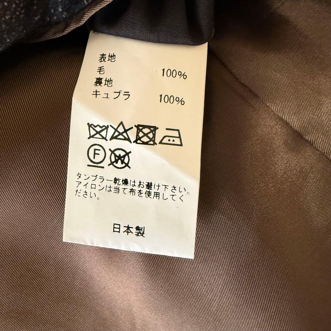 Delfinoウールチェックジャケット イタリア スーツ 44S オーダー