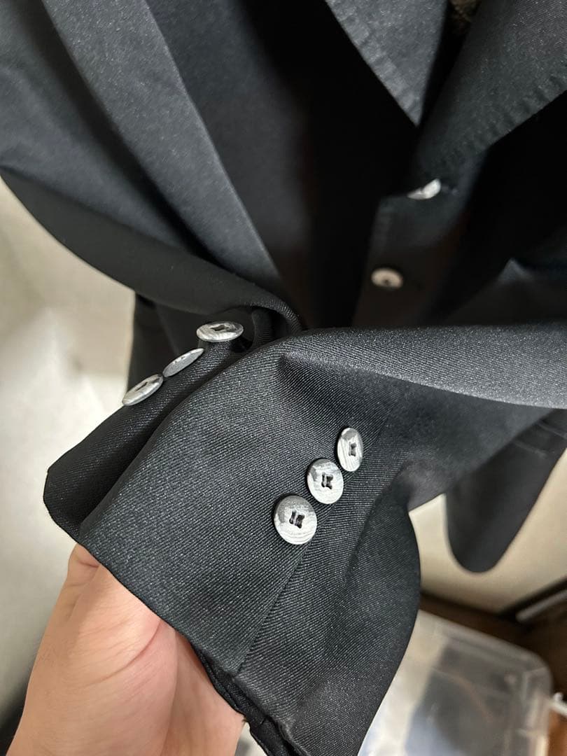 60s USA製 CAMPUS テーラードジャケット ブラック 黒　L 古着