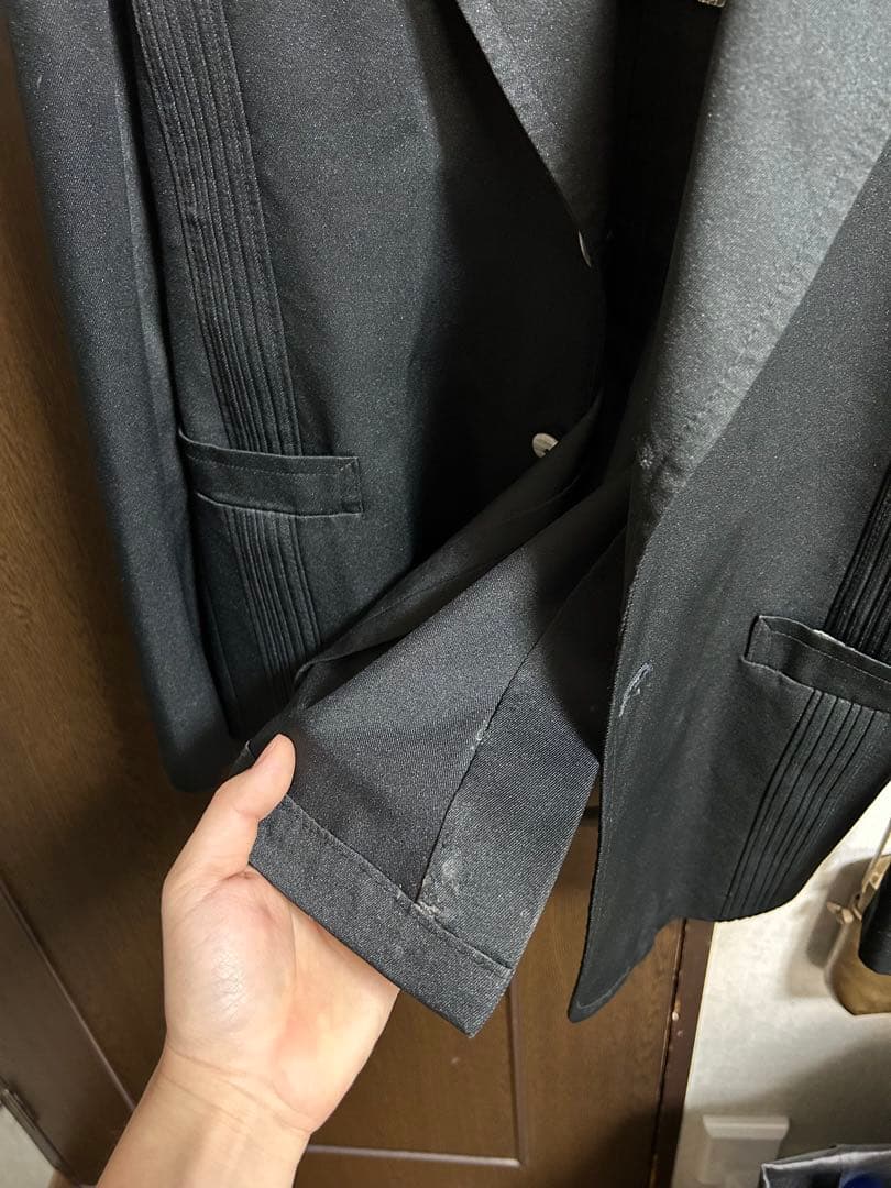 60s USA製 CAMPUS テーラードジャケット ブラック 黒　L 古着