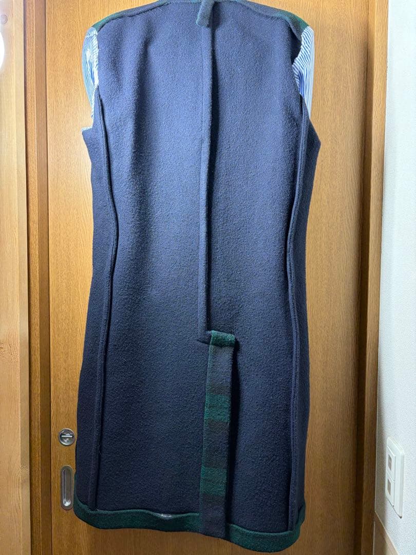 フィナモレ 人気柄 ブラックウォッチ柄 チェスターコート 48