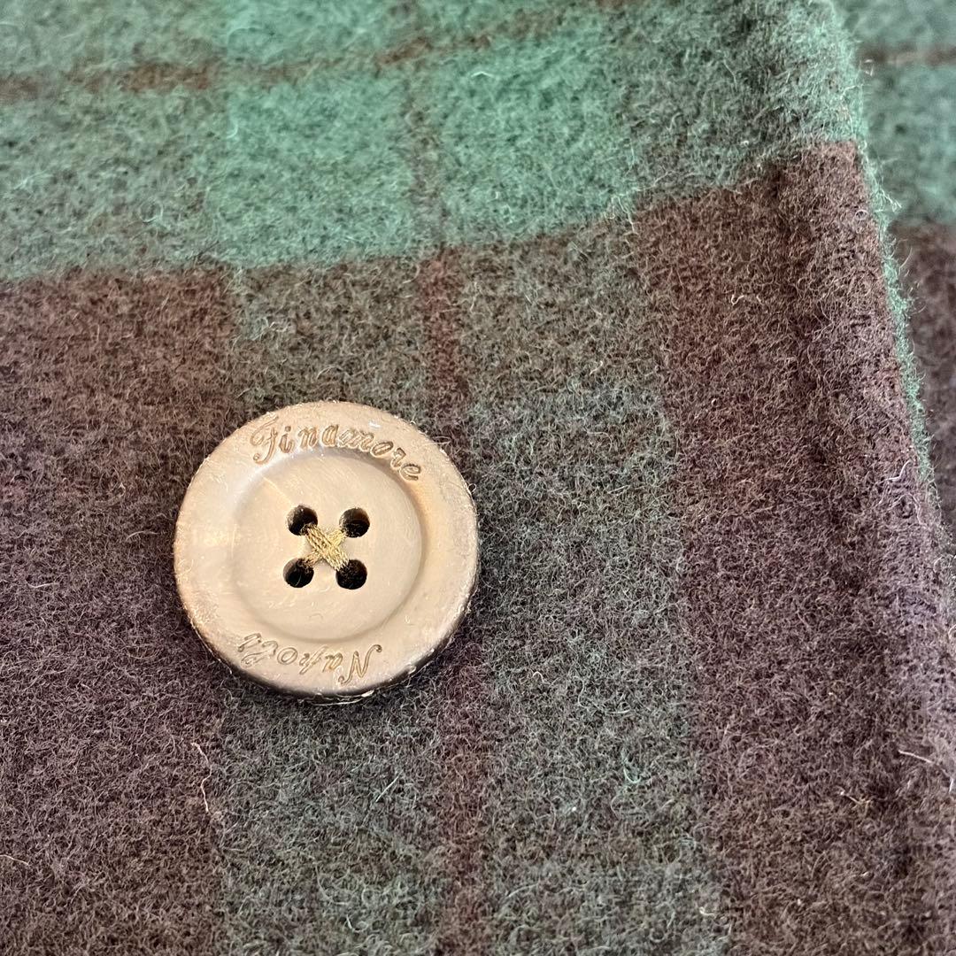 フィナモレ 人気柄 ブラックウォッチ柄 チェスターコート 48