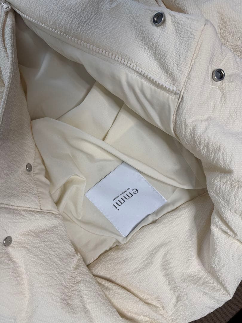 【お値下げ】emmi ドルマンスリーブ中わたコート アイボリー