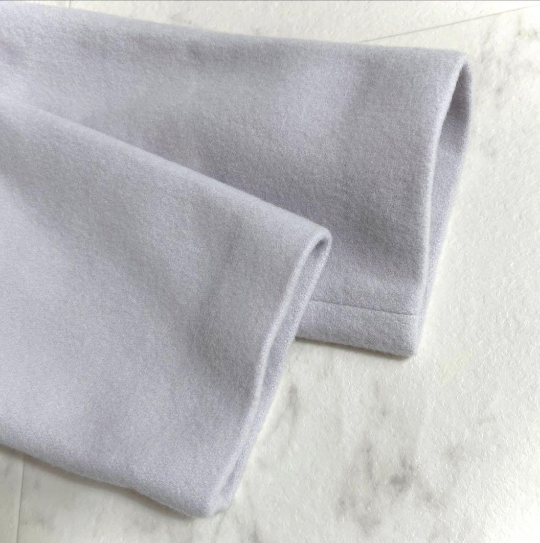 ビアズリー 定価5.8万円 防風フーディーウールコート ライトグレー ゆったり