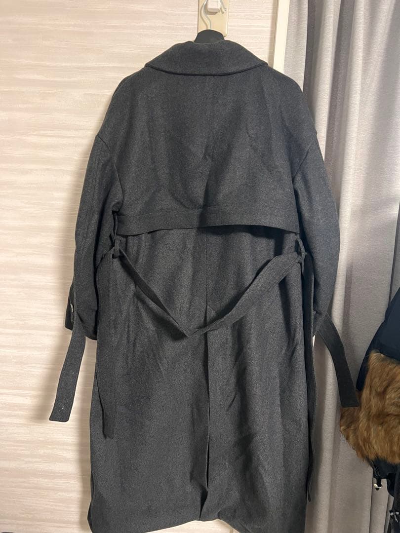 UNITED TOKYO スタンドカラーロングコート　ブラック　サイズ2