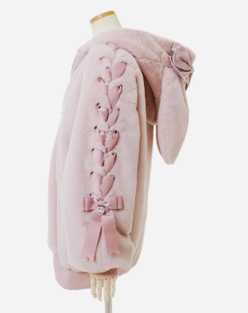 LIZLISA ♡ うさみみフードファーブルゾン