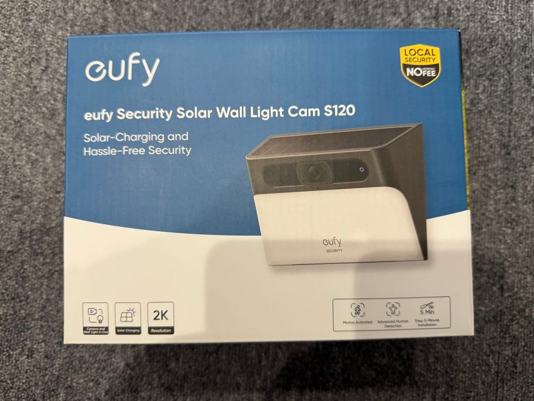 防犯カメラ anker eufy Wall Light Cam S120