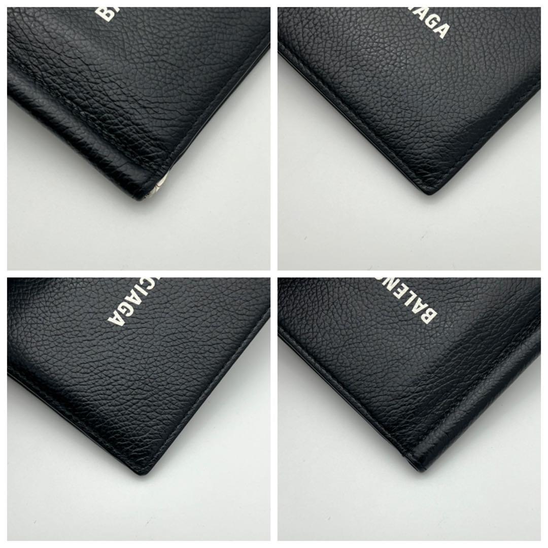 【極美品】BALENCIAGA バレンシアガ マネークリップ ブラック 折り財布